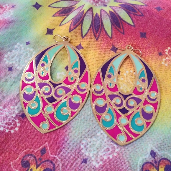 Metal Bohemian Earrings - Picture 2 of 3